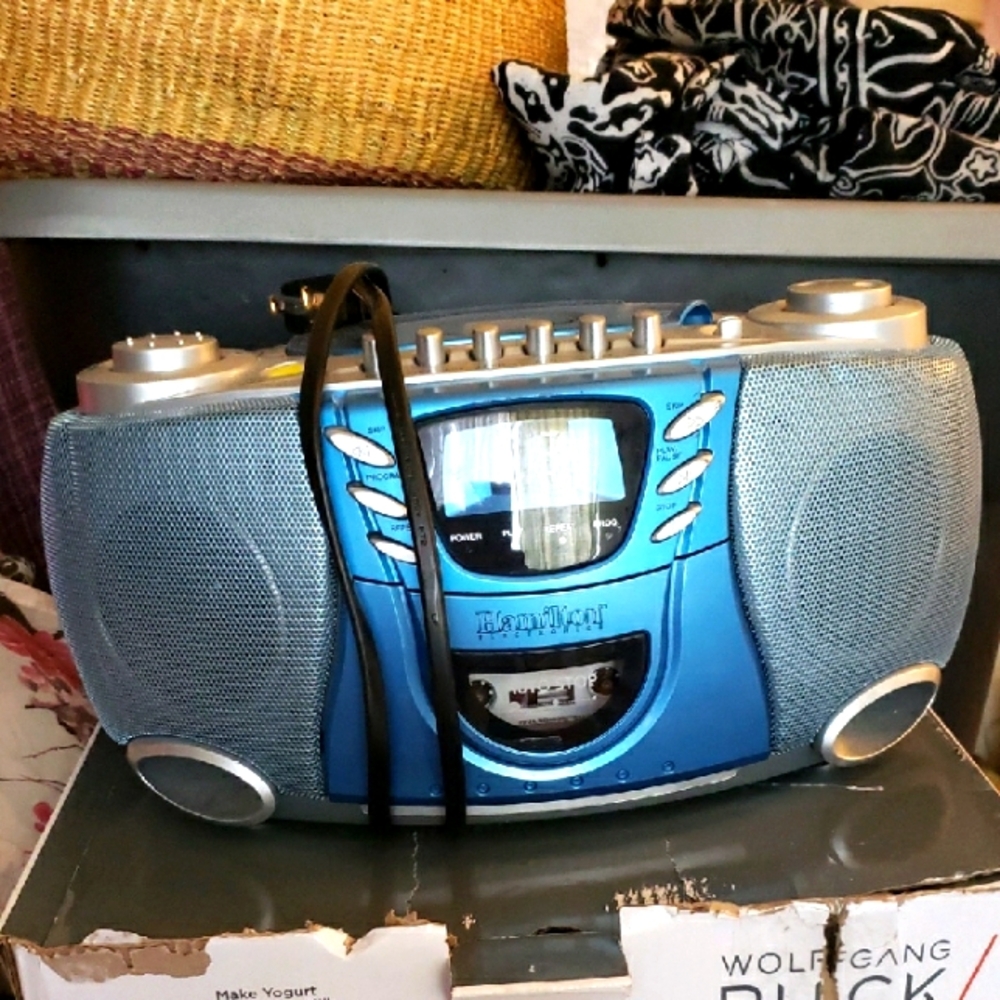 Blue Portable Audio Player